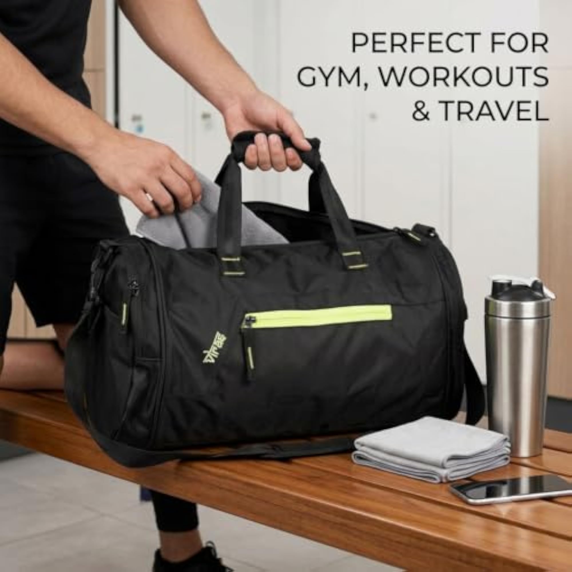 Telecom Gym Bag with Multiple Compartments